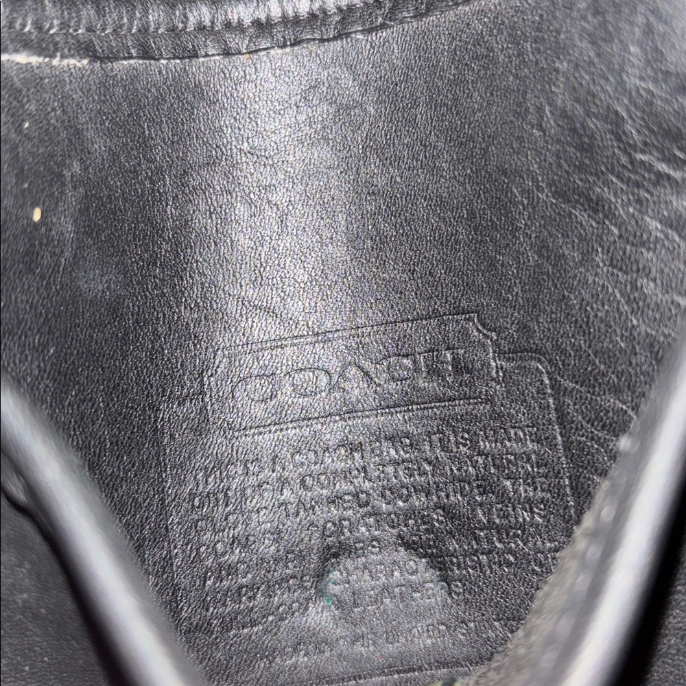 Coach vintage Black Leather Scooter Crossbody Bag 9893 - Picture 9 of 16